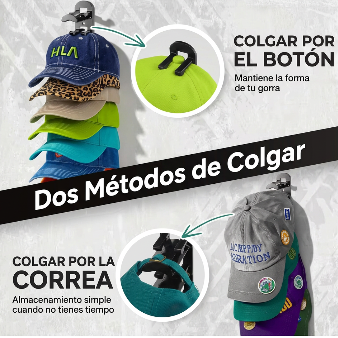 Organizador Premium para Gorras de Pared